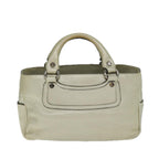 CELINE Boogie bag Hand Bag Leather Gold Tone Auth yk13299