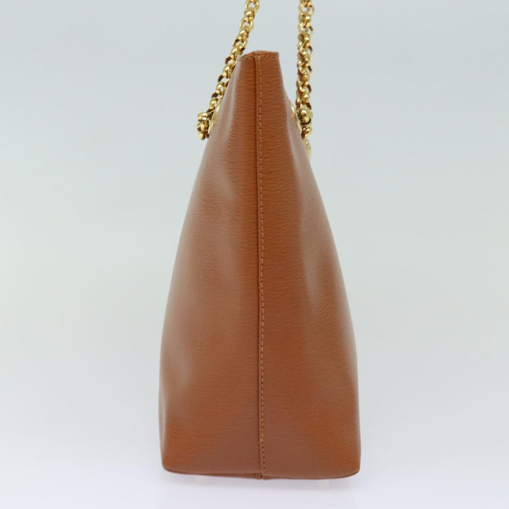 Chloe Chain Shoulder Bag Leather Brown yk13311