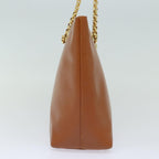 Chloe Chain Shoulder Bag Leather Brown yk13311
