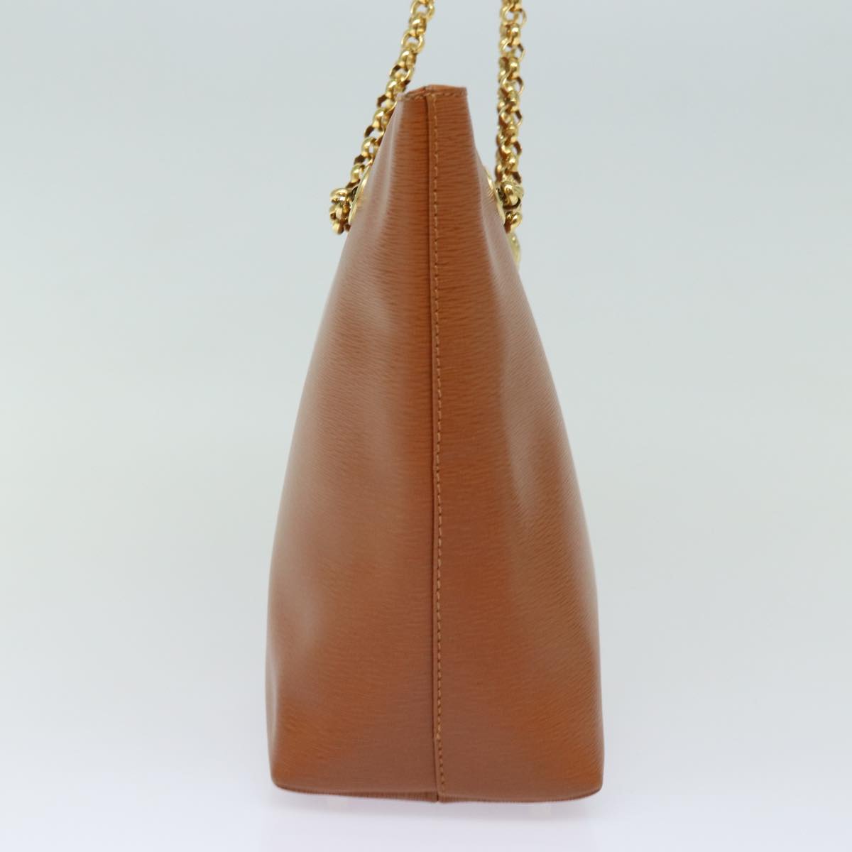 Chloe Chain Shoulder Bag Leather Brown yk13311