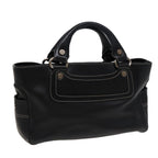 CELINE Boogie bag Hand Bag Leather Black 13395