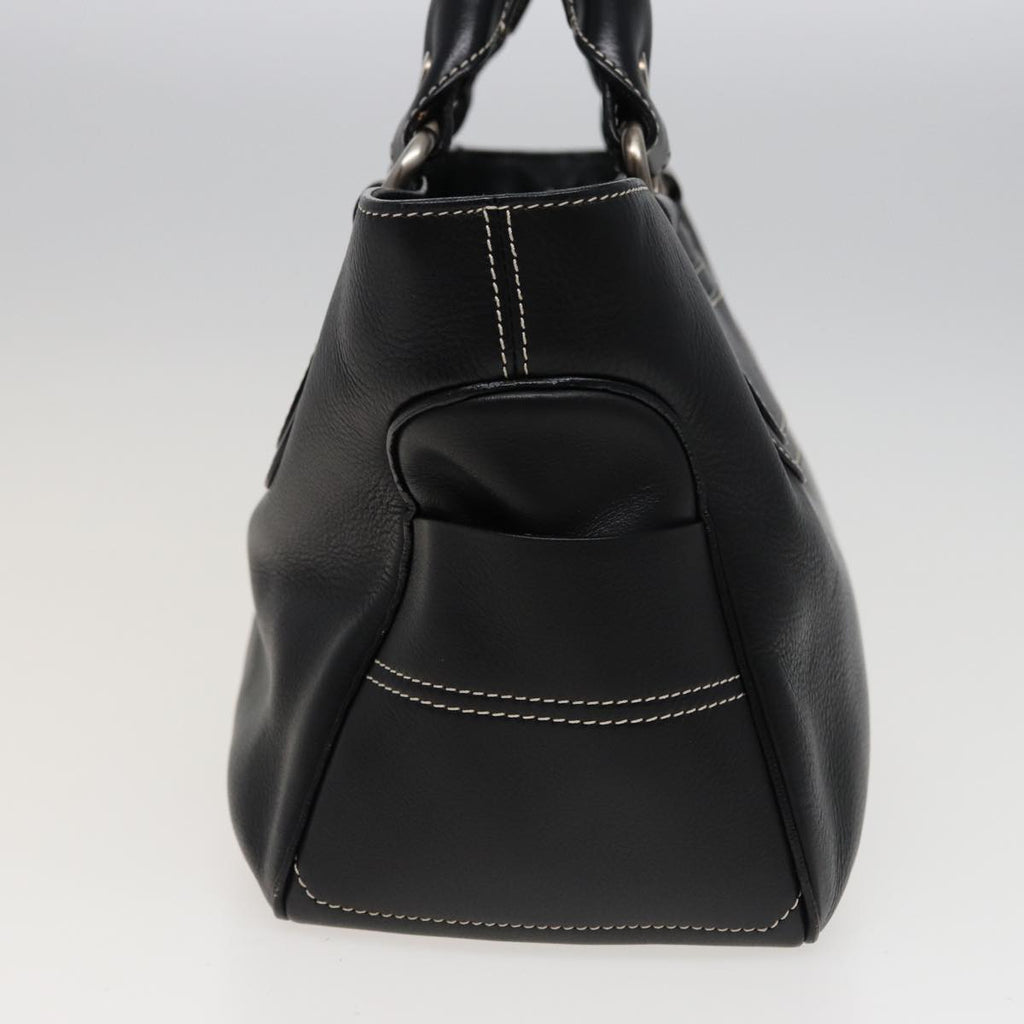 CELINE Boogie bag Hand Bag Leather Black 13395