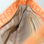 FENDI Mamma Baguette Zucchino Shoulder Bag Enamel Orangeyk13461