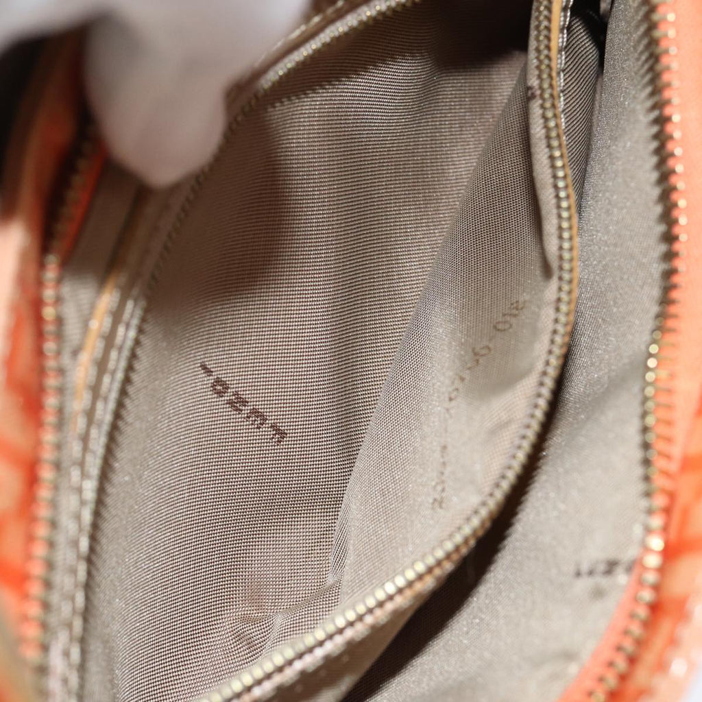 FENDI Mamma Baguette Zucchino Shoulder Bag Enamel Orangeyk13461