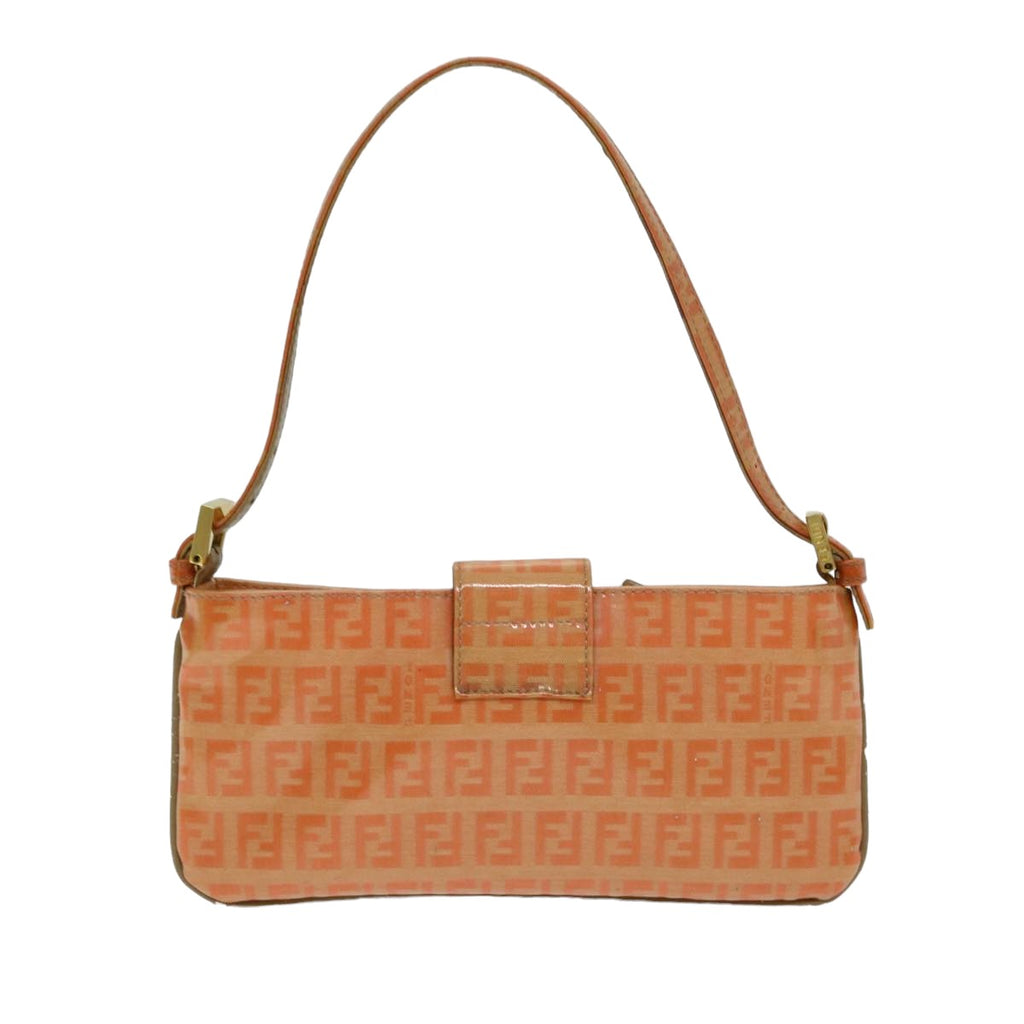 FENDI Mamma Baguette Zucchino Shoulder Bag Enamel Orangeyk13461