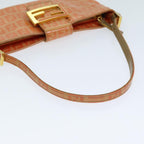 FENDI Mamma Baguette Zucchino Shoulder Bag Enamel Orangeyk13461