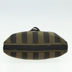 FENDI Pecan Canvas Tote Bag Khaki Blackyk13559