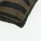 FENDI Pecan Canvas Tote Bag Khaki Blackyk13559