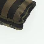 FENDI Pecan Canvas Tote Bag Khaki Blackyk13559