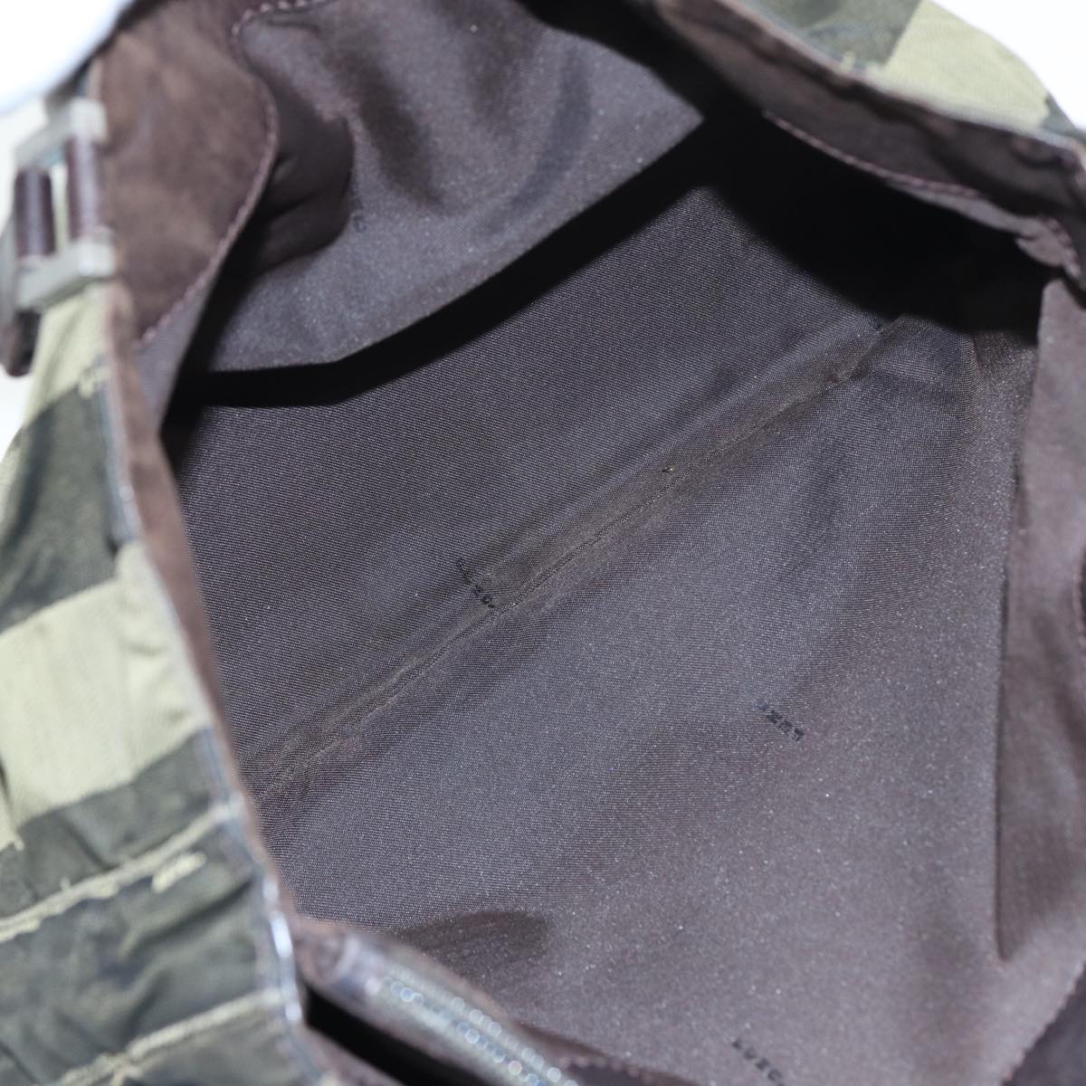 FENDI Pecan Canvas Tote Bag Khaki Blackyk13559