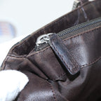 FENDI Pecan Canvas Tote Bag Khaki Blackyk13559