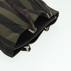 FENDI Pecan Canvas Tote Bag Khaki Blackyk13559