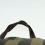 FENDI Pecan Canvas Tote Bag Khaki Blackyk13559