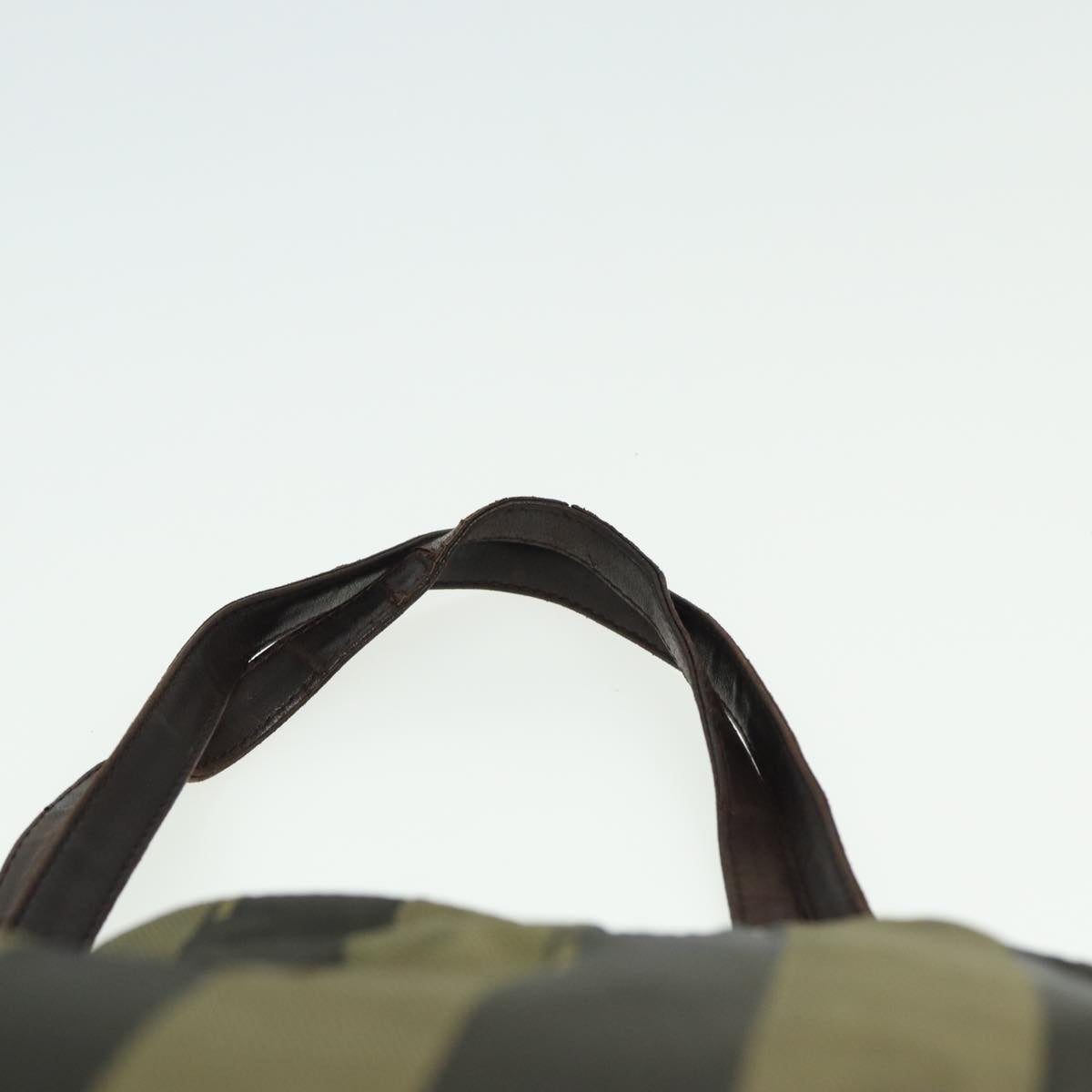 FENDI Pecan Canvas Tote Bag Khaki Blackyk13559
