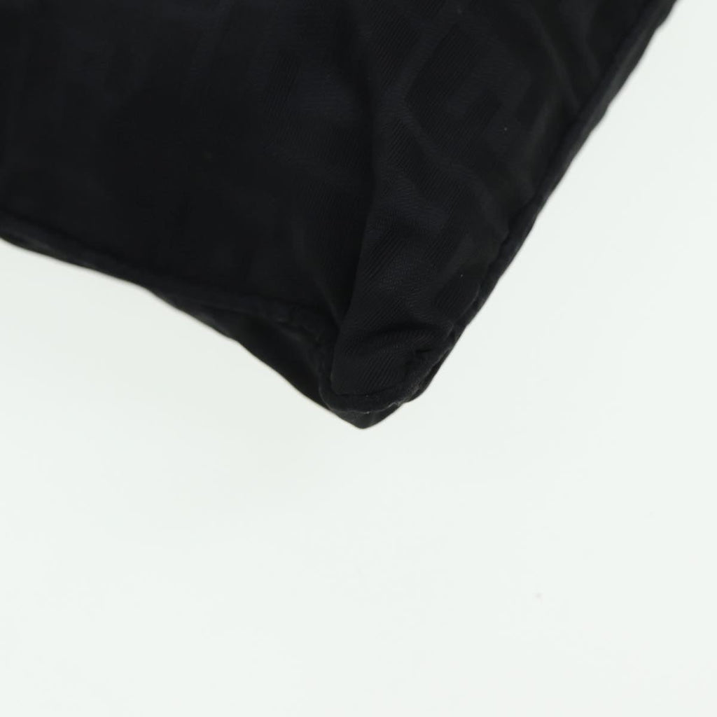 FENDI Zucca Canvas Shoulder Bag Blackyk13590