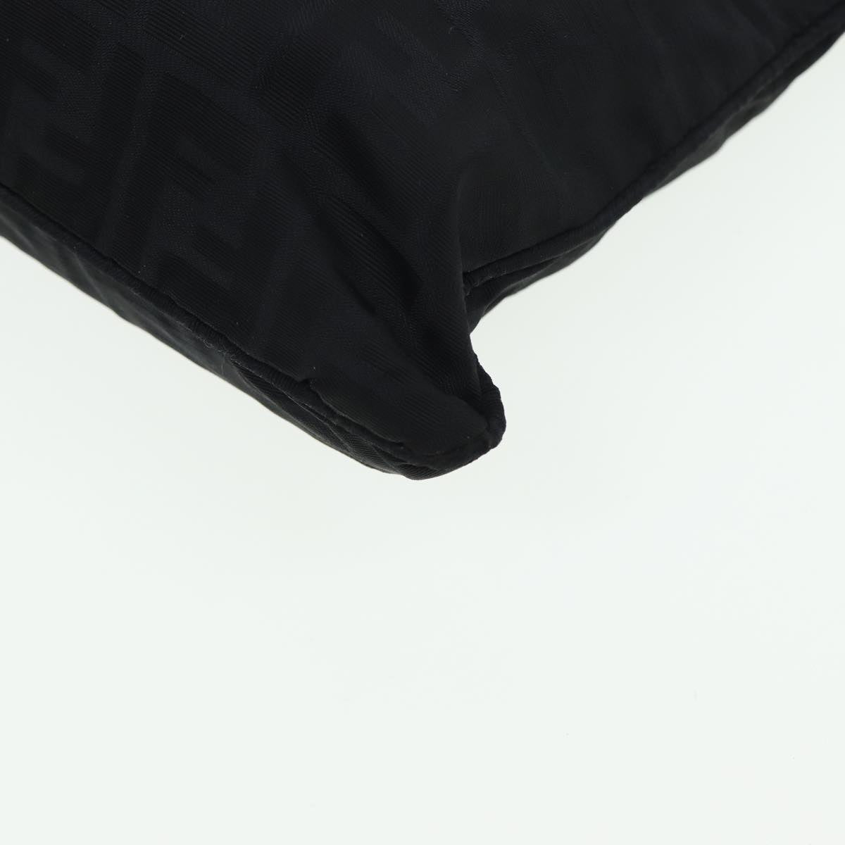 FENDI Zucca Canvas Shoulder Bag Blackyk13590