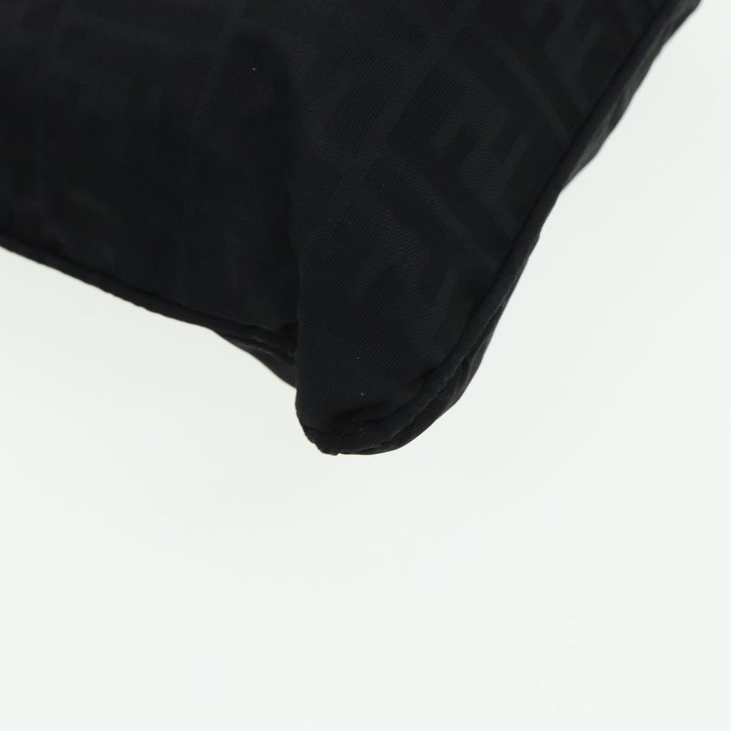 FENDI Zucca Canvas Shoulder Bag Blackyk13590