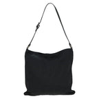 FENDI Zucca Canvas Shoulder Bag Blackyk13590