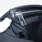 FENDI Zucca Canvas Shoulder Bag Blackyk13590