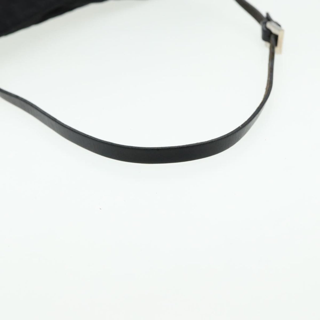 FENDI Zucca Canvas Shoulder Bag Blackyk13590