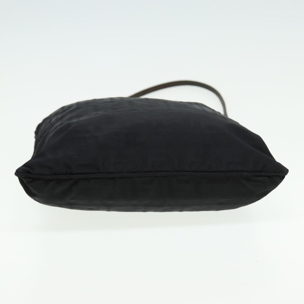 FENDI Zucca Canvas Shoulder Bag Blackyk13590