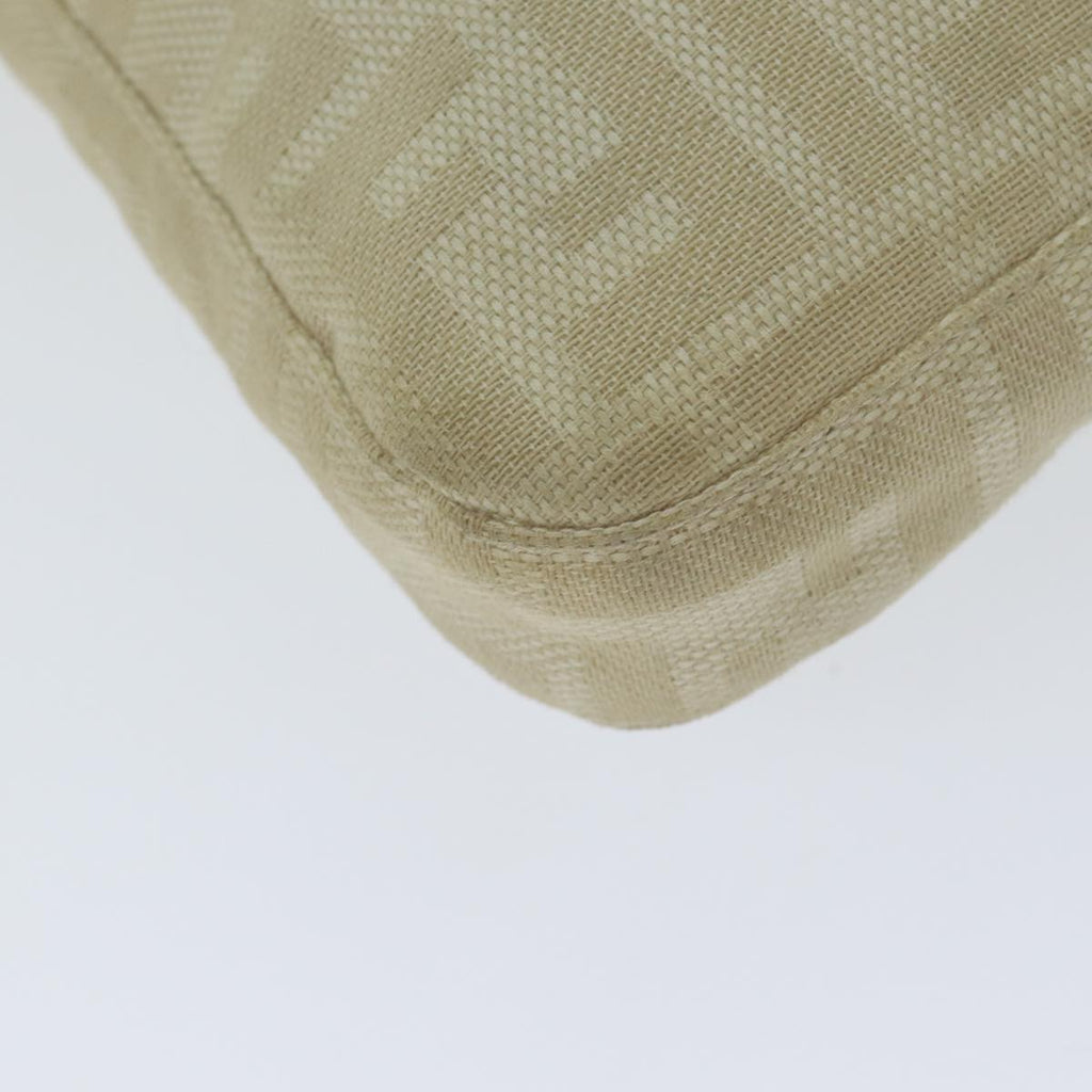 FENDI Zucca Canvas Mamma Baguette Shoulder Bag Beigeyk13591