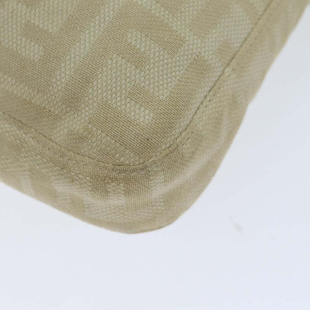 FENDI Zucca Canvas Mamma Baguette Shoulder Bag Beigeyk13591