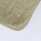FENDI Zucca Canvas Mamma Baguette Shoulder Bag Beigeyk13591