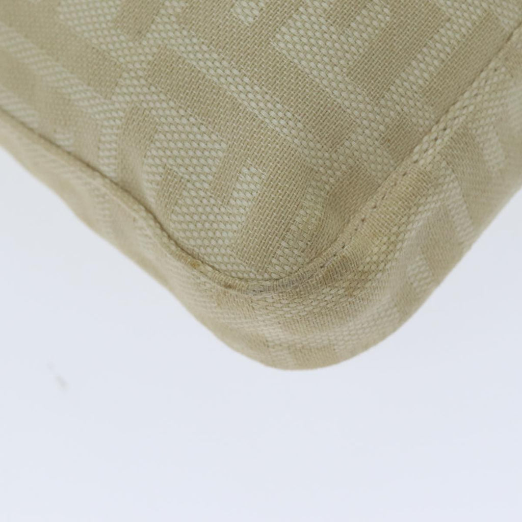 FENDI Zucca Canvas Mamma Baguette Shoulder Bag Beigeyk13591