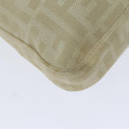FENDI Zucca Canvas Mamma Baguette Shoulder Bag Beigeyk13591