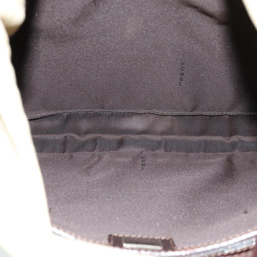 FENDI Zucca Canvas Mamma Baguette Shoulder Bag Beigeyk13591