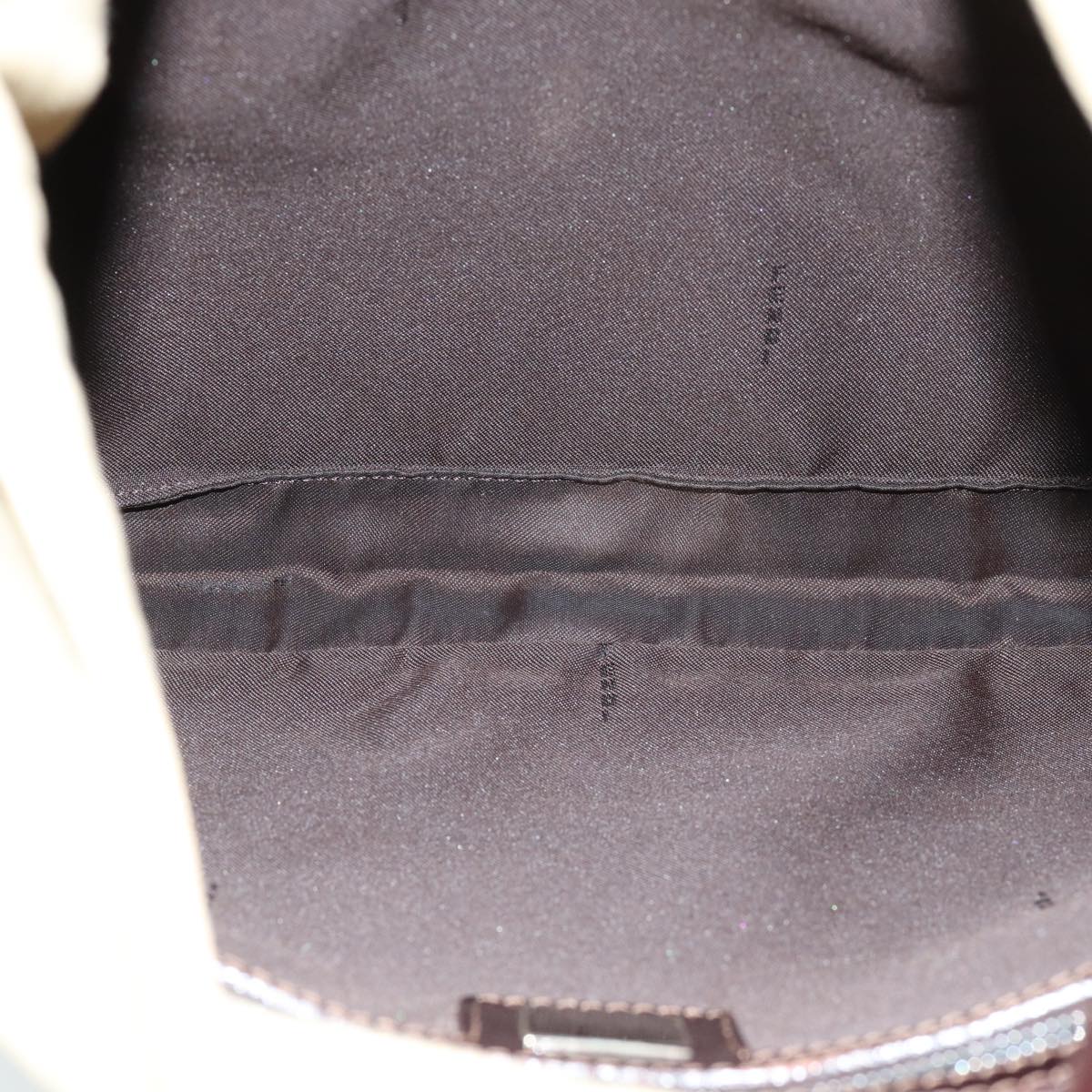 FENDI Zucca Canvas Mamma Baguette Shoulder Bag Beigeyk13591