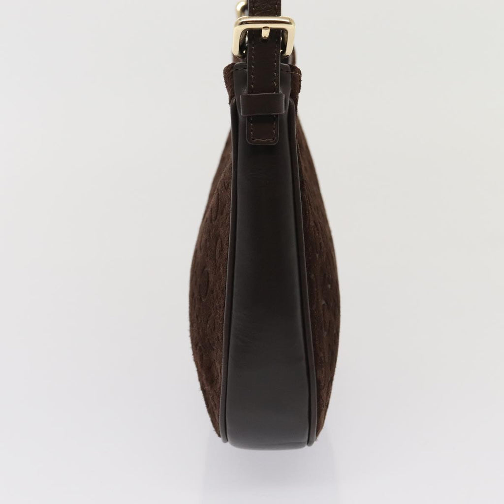 CELINE C Macadam Canvas Shoulder Bag Brown 13620
