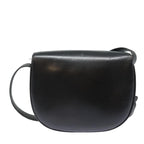 CELINE Shoulder Bag Leather Black 13626
