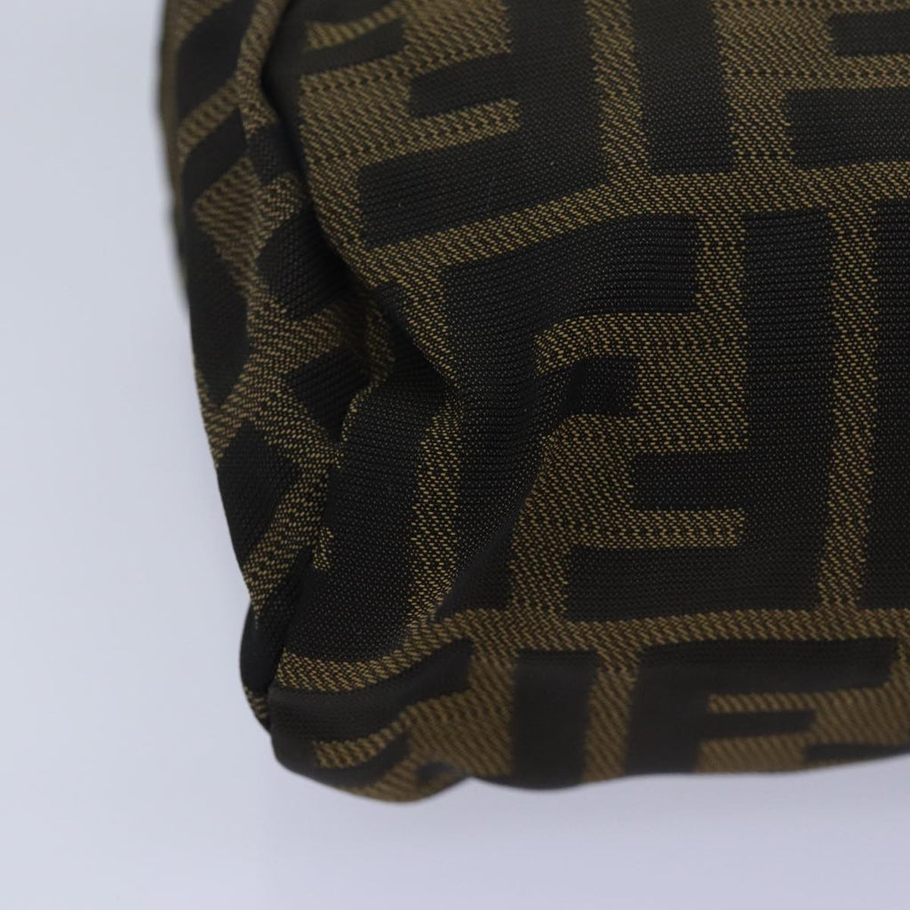 FENDI Zucca Canvas Pouch Black Brownyk13677