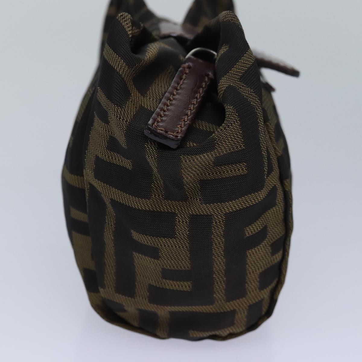 FENDI Zucca Canvas Pouch Black Brownyk13677