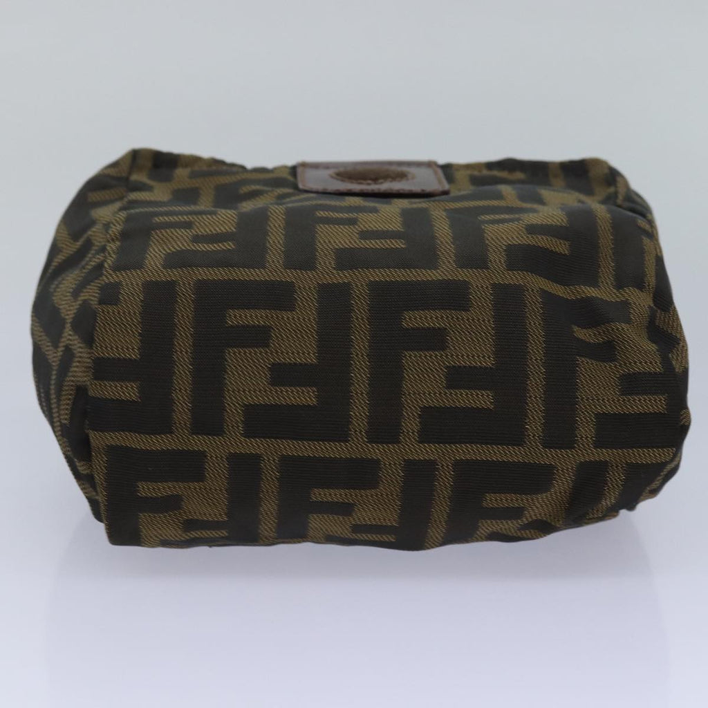 FENDI Zucca Canvas Pouch Black Brownyk13677