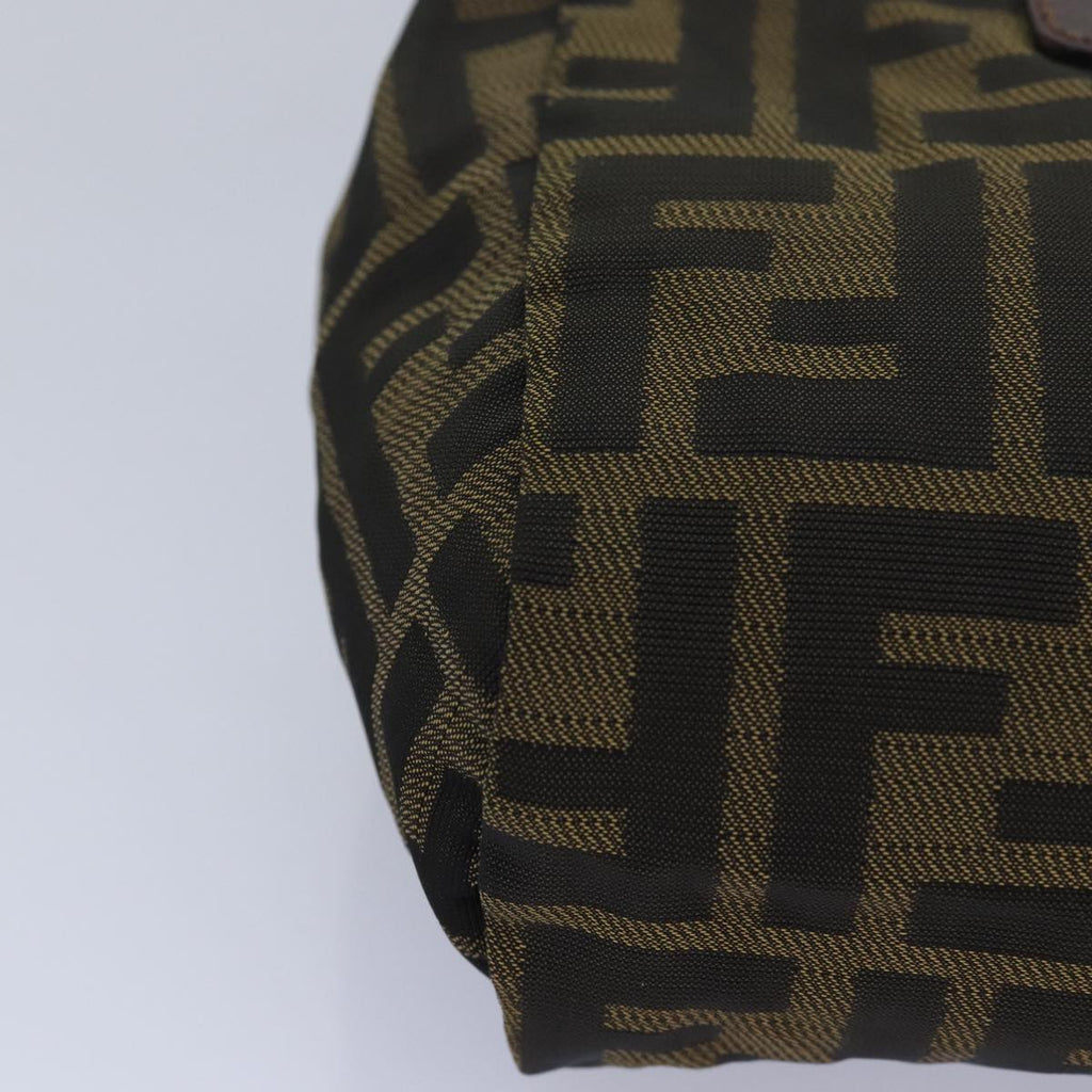 FENDI Zucca Canvas Pouch Black Brownyk13677