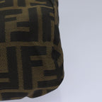 FENDI Zucca Canvas Pouch Black Brownyk13677