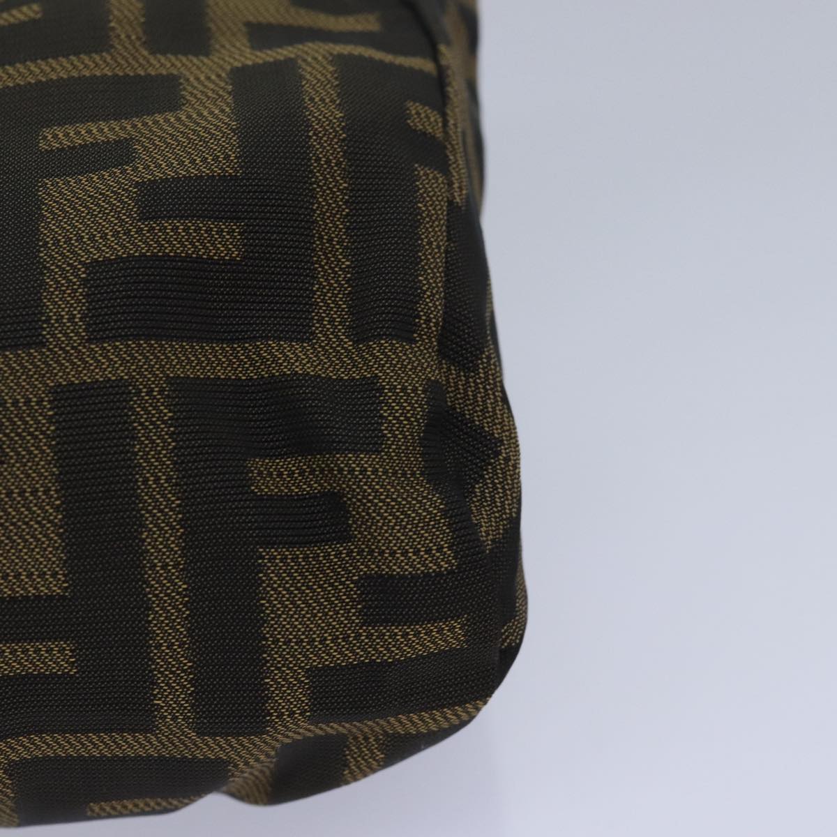 FENDI Zucca Canvas Pouch Black Brownyk13677