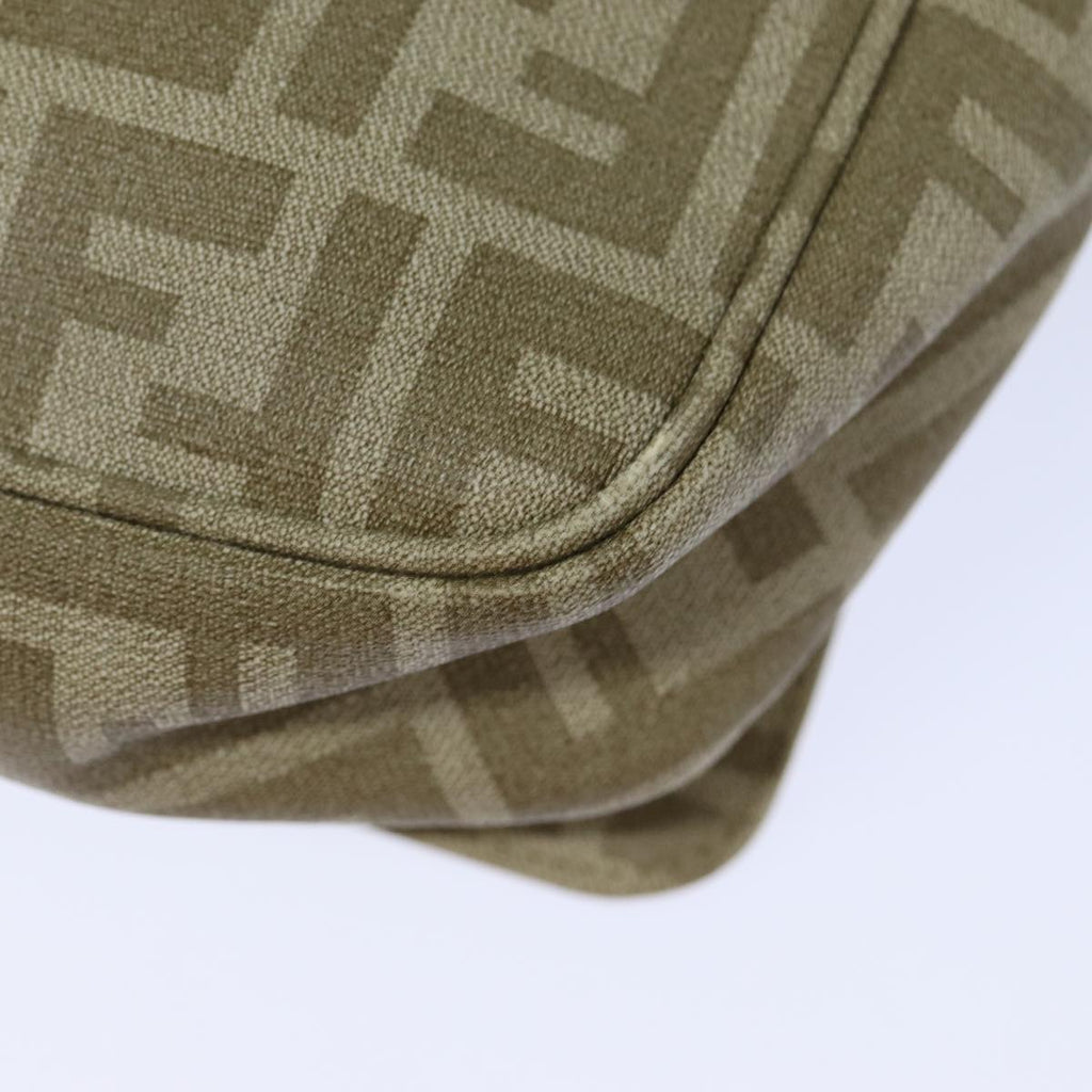 FENDI Zucca Canvas Shoulder Bag Beigeyk13683