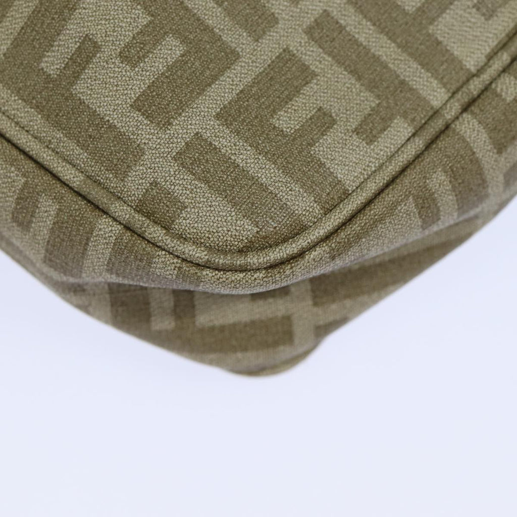 FENDI Zucca Canvas Shoulder Bag Beigeyk13683