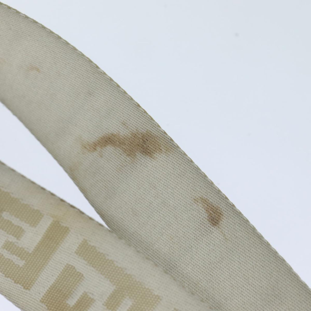 FENDI Zucca Canvas Shoulder Bag Beigeyk13683