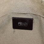 FENDI Zucca Canvas Shoulder Bag Beigeyk13683