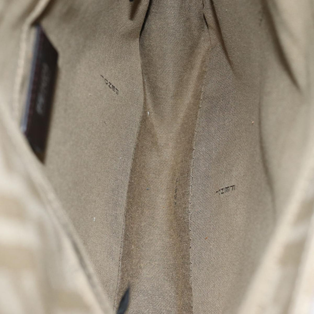 FENDI Zucca Canvas Shoulder Bag Beigeyk13683