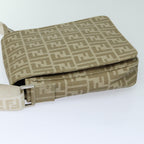 FENDI Zucca Canvas Shoulder Bag Beigeyk13683
