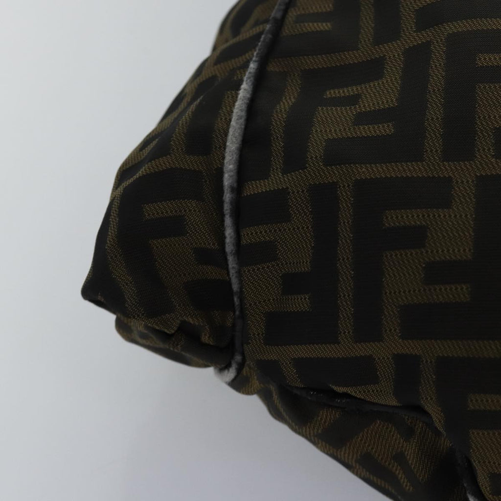 FENDI Zucca Canvas Shoulder Bag Brown Blackyk13700