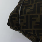 FENDI Zucca Canvas Shoulder Bag Brown Blackyk13700