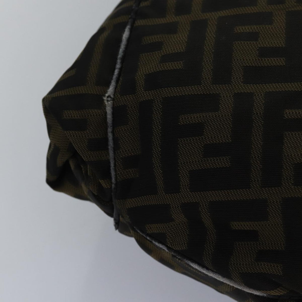 FENDI Zucca Canvas Shoulder Bag Brown Blackyk13700