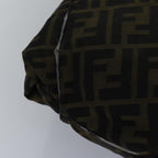 FENDI Zucca Canvas Shoulder Bag Brown Blackyk13700